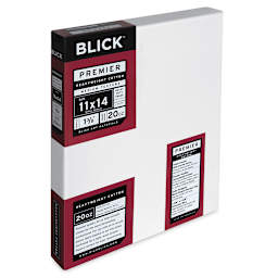 Blick Premier Heavyweight Stretched Cotton Canvas - 11" x 14", 1-3/8" Profile side view