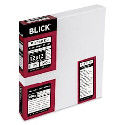 Blick Premier Heavyweight Cotton Canvas - 12" x 12", 1-3/8" Profile side view