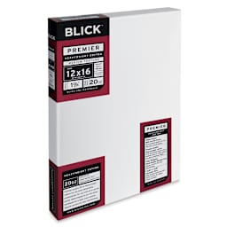 Blick Premier Heavyweight Stretched Cotton Canvas - 12" x 16", 1-3/8" Profile side view