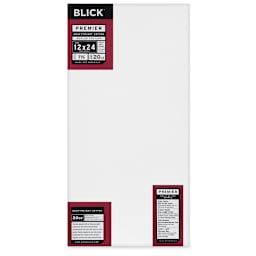 Blick Premier Heavyweight Stretched Cotton Canvas - 12" x 24", 1-3/8" Profile