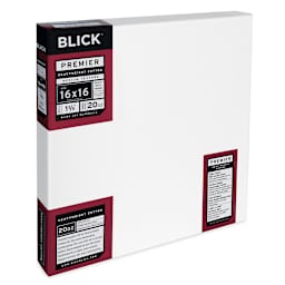 Blick Premier Heavyweight Stretched Cotton Canvas - 16" x 16", 1-3/8" Profile side view