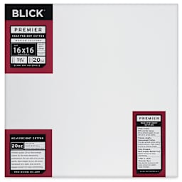 Blick Premier Heavyweight Stretched Cotton Canvas - 16" x 16", 1-3/8" Profile