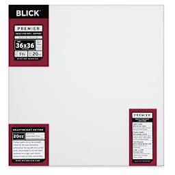 Blick Premier Heavyweight Stretched Cotton Canvas - 36" x 36", 1-3/8" Profile