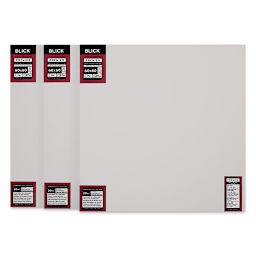 Blick Premier Heavyweight Stretched Cotton Canvas - 60" x 60", 1-3/8" Profile, Pkg of 3