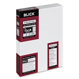 Blick Premier Heavyweight Stretched Cotton Canvas - 11" x 14", 2" Profile side view