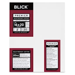 Blick Premier Heavyweight Stretched Cotton Canvas - 16" x 20", 2" Profile