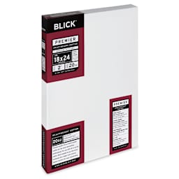 Blick Premier Heavyweight Stretched Cotton Canvas - 18" x 24", 2" Profile side view