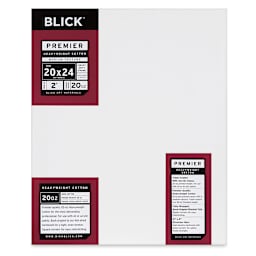 Blick Premier Heavyweight Stretched Cotton Canvas - 20" x 24", 2" Profile