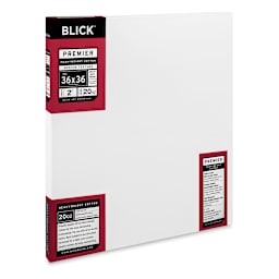Blick Premier Heavyweight Stretched Cotton Canvas - 36" x 36", 2" Profile side view
