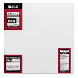 Blick Premier Heavyweight Stretched Cotton Canvas - 36" x 36", 2" Profile