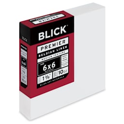 Blick Premier Belgian Linen - 6" x 6", Oil-Primed, 1-3/8" Profile