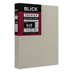 Blick Premier Belgian Linen - 6" x 8", Oil-Primed, 1-3/8" Profile side view