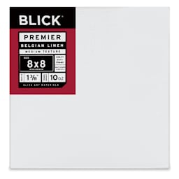Blick Premier Belgian Linen - 8" x 8", Oil-Primed, 1-3/8" Profile
