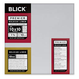 Blick Premier Belgian Linen - 10" x 10", Oil-Primed, 1-3/8" Profile
