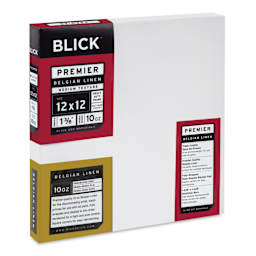 Blick Premier Belgian Linen - 12" x 12", Oil-Primed, 1-3/8" Profile