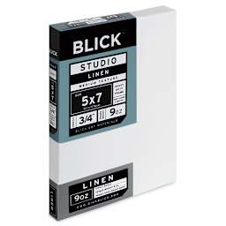 Blick Studio Linen Stretched Canvas - 5" x 7", Traditional 3/4" Profile (side view)