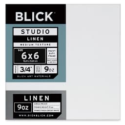 Blick Studio Linen Stretched Canvas - 6" x 6", Traditional 3/4" Profile