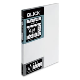 Blick Studio Linen Stretched Canvas - 6" x 8", Traditional 3/4" Profile (side view)