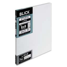Blick Studio Linen Stretched Canvas - 8" x 8", Traditional 3/4" Profile (side view)