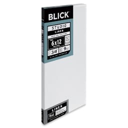 Blick Studio Linen Stretched Canvas - 6" x 12", Traditional 3/4" Profile (side view)