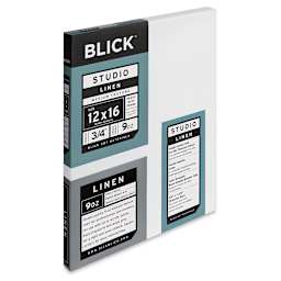 Blick Studio Linen Stretched Canvas - 8" x 10", Traditional 3/4" Profile (side view)