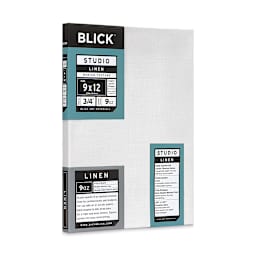 Blick Studio Linen Stretched Canvas - 9" x 12", Traditional 3/4" Profile (side view)