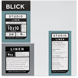 Blick Studio Linen Stretched Canvas - 10" x 10", Traditional 3/4" Profile