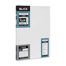 Blick Studio Linen Stretched Canvas - 12" x 16", Traditional 3/4" Profile (side view)