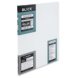 Blick Studio Linen Stretched Canvas - 18" x 24", Traditional 3/4" Profile (side view)