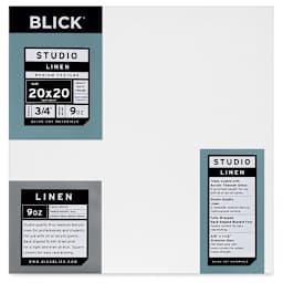 Blick Studio Linen Stretched Canvas - 20" x 20", Traditional 3/4" Profile