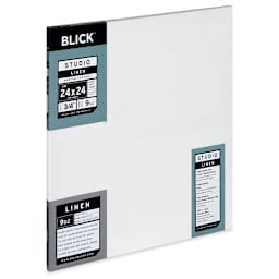 Blick Studio Linen Stretched Canvas - 24" x 24", Traditional 3/4" Profile (side view)
