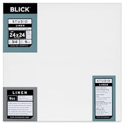 Blick Studio Linen Stretched Canvas - 24" x 24", Traditional 3/4" Profile