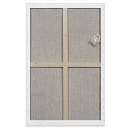 Blick Studio Linen Stretched Canvas - Back view of large 3/4" canvas, showing cross-bracing