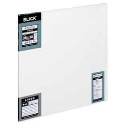 Blick Studio Linen Stretched Canvas - 30" x 30", Traditional 3/4" Profile side view