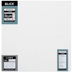 Blick Studio Linen Stretched Canvas - 30" x 30", Traditional 3/4" Profile