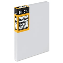 Blick Academic Cotton Stretched Canvas Pack - 9" x 12", Pkg of 2 side view