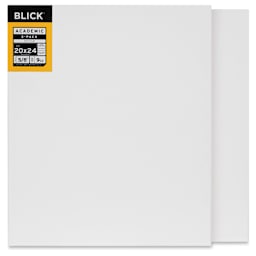 Blick Academic Cotton Stretched Canvas Pack - 20" x 24", Pkg of 2