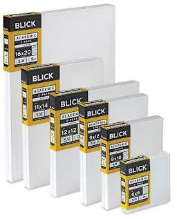 Blick Academic Canvas 2-Packs, View of assorted sizes