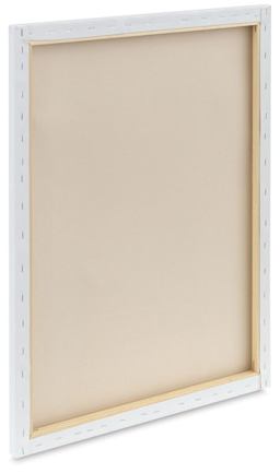 Fredrix Pro Series Dixie Cotton Canvas - Back of canvas showing Traditional profile thickness