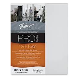 Fredrix Pro Series Dixie Gallery Profile Canvas - 8" x 10", 1-3/8" Profile