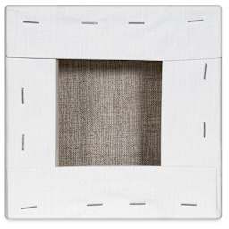 Blick Studio Linen Stretched Canvas - 6" x 6", Gallery 1-1/2" Profile (back)