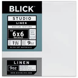 Blick Studio Linen Stretched Canvas - 6" x 6", Gallery 1-1/2" Profile