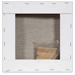 Blick Studio Linen Stretched Canvas - 8" x 8", Gallery 1-1/2" Profile (back)