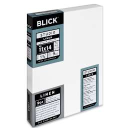 Blick Studio Linen Stretched Canvas - 11" x 14", Gallery 1-1/2" Profile (side view)