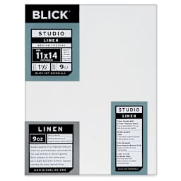 Blick Studio Linen Stretched Canvas - 11" x 14", Gallery 1-1/2" Profile