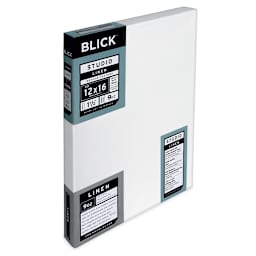 Blick Studio Linen Stretched Canvas - 12" x 16", Gallery 1-1/2" Profile (side view)