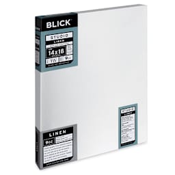 Blick Studio Linen Stretched Canvas - 14" x 18", Gallery 1-1/2" Profile (side view)