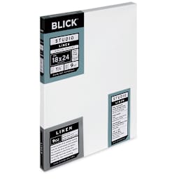 Blick Studio Linen Stretched Canvas - 18" x 24", Gallery 1-1/2" Profile (side view)