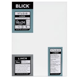 Blick Studio Linen Stretched Canvas - 18" x 24", Gallery 1-1/2" Profile