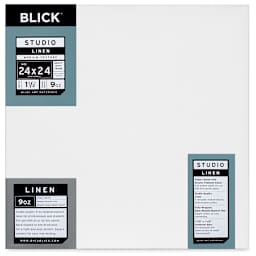 Blick Studio Linen Stretched Canvas - 24" x 24", Gallery 1-1/2" Profile